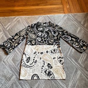 BCBGmaxazria tunic dress flower pattern size medium